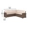 Flash Furniture Huck Wicker Rattan Conversation Set, L-Shaped Sofa w/Table, Wthr Resistant Cushions, Beige/Brown LTS-SET-02023-BG-BR-GG - alternate 10